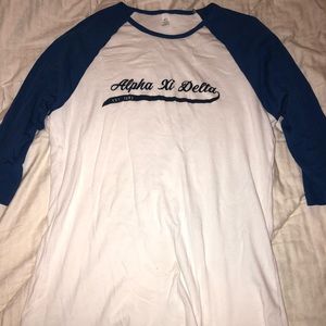 Alpha xi delta Baseball tee
